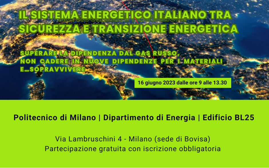 Featured image for “Il sistema energetico Italiano, tra sicurezza e transizione energetica”
